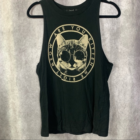 Forever 21 Tops - Cat Tank Top